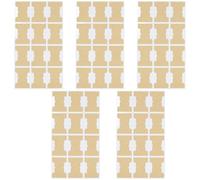 60 Pcs Writable Brown Sticky Index Tabs, Self Adhesive Monthly Post It Tabs for Planners, Removable Page Markers Study Supplies for School, Office