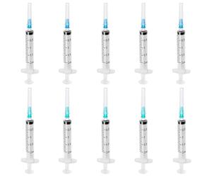 60 Piece 2ml Dispensing Kit 20 × 2ml with 20 Blue & 20 Green Applicator Tips Precision Liquid Measuring Tools for Laboratory, Craft & Cosmetic Use - Individually Packaged
