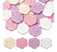 60-Piece Assorted Color Wax Seal Sticker Set for Scrapbooking, B | Wax Seals Labels, Mixed Color, for Wedding Invitations Scrapbooking and Wrapped Gifts