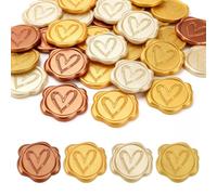 60-Piece Assorted Color Wax Seal Sticker Set for Scrapbooking, E | Wax Seals Labels, Mixed Color, for Wedding Invitations Scrapbooking and Wrapped Gifts