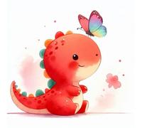 60 Piece Jigsaw Puzzles for Adults Cartoon Dinosaur Butterfly, Fun Challenges, Educational Games, Difficult Jigsaw Puzzles for Adults, Puzzle 60 Pieces