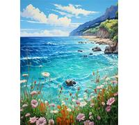 60 Piece Jigsaw Puzzles for Adults, Impossible Hard Difficult Challenging jigsaw puzzle 60 pieces adult Puzzles Classic Educational Games 40x28cm,Coastal Plant Scenery