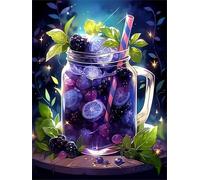 60 Piece Jigsaw Puzzles for Adults, Impossible Hard Difficult Challenging jigsaw puzzle 60 pieces adult Puzzles Classic Educational Games 40x28cm,Purple Fruit Drink