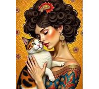 60 piece Jigsaw Puzzles for Adults Impossible Hard Difficult Challenging Puzzle, jigsaws 60 pieces for adults Fun Activity & Present for The Whole Family, Theme:Female Cat