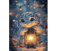 60 piece Jigsaw Puzzles for Adults Impossible Hard Difficult Challenging Puzzle, jigsaws 60 pieces for adults Fun Activity & Present for The Whole Family, Theme:Winter Spotted Animals