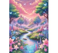 60 piece Jigsaw Puzzles for Adults Impossible Hard Difficult Challenging Puzzle, jigsaws 60 pieces for adults Fun Activity & Present for The Whole Family, Theme:Fantasy Natural Spring