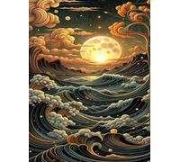 60 piece Jigsaw Puzzles for Adults Impossible Hard Difficult Challenging Puzzle, jigsaws 60 pieces for adults Fun Activity & Present for The Whole Family, Theme:Abstract Waves