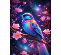 60 piece Jigsaw Puzzles for Adults Impossible Hard Difficult Challenging Puzzle, jigsaws 60 pieces for adults Fun Activity & Present for The Whole Family, Theme:Purple Birds Branch