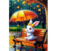 60 piece Jigsaw Puzzles for Adults Impossible Hard Difficult Challenging Puzzle, jigsaws 60 pieces for adults Fun Activity & Present for The Whole Family, Theme:Park Umbrella Rabbit