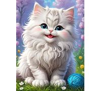 60 piece Jigsaw Puzzles for Adults Impossible Hard Difficult Challenging Puzzle, jigsaws 60 pieces for adults Fun Activity & Present for The Whole Family, Theme:Grass Cat Ball