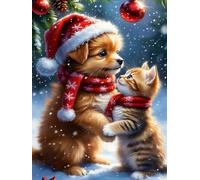 60 piece Jigsaw Puzzles for Adults Impossible Hard Difficult Challenging Puzzle, jigsaws 60 pieces for adults Fun Activity & Present for The Whole Family, Theme:Yellow Cats Dogs