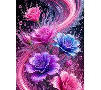 60 piece Jigsaw Puzzles for Adults Impossible Hard Difficult Challenging Puzzle, jigsaws 60 pieces for adults Fun Activity & Present for The Whole Family, Theme:Juicy Flowers