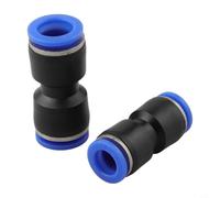 60 Piece Pneumatic Quick Release Set 4/6/8/10/12mm Push-to-Connect | Plastic fittings for hose connections in workshop, car repair and painting work, black and blue