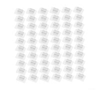 60 Piece Transparent Cable Clips for String Lights Designed for Outdoor Use with Solid Adhesion to Flat and Dry Surfaces All Year Round