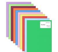 60 Pieces, 180gsm - Coloured Card A4, Thick Cardstock Paper - 10 Assorted Colours