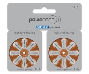 60 pieces + 20 Varta Power One type 312MF hearing aid batteries, big comfort pack