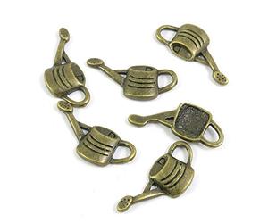 60 Pieces Antique Bronze Tone Jewelry Charms 919554 Watering Pot Can Craft Art Making Crafting Beading