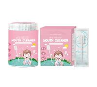 60 Pieces Baby Tongue Cleaner Wipes, Baby Mouth Cleaning Stick, Kids Gum Cleaner Gauze, Teeth Cleaners Tool, for Teeth Tongue Care from 0 to 24 Months