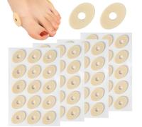60 Pieces Corn Cushions, Soft Latex Foam Self Adhesive Callus Pads Corn Pads for Foot Toe Callus Anti Friction Reduce Foot and Heel Pain, Oval
