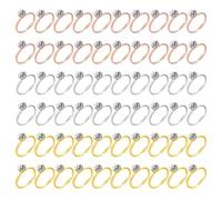 60 Pieces Diamond Rings, Adjustable Open Rings, Rhinestone Pairs, Bridal Rings, Bridesmaid Team Rings, Engagement Rings, Four Prong Diamond Rings