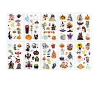 (60 pieces) Funny Halloween tattoo stickers