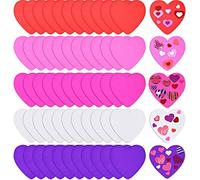 60 Pieces Hearts Foam Cutouts 2-Sided 6 Inch Large Heart Crafts Foam Heart Shapes for Valentine’s Day Crafts, Bulletin Boards, Classroom Decor, and Posters,Teacher Supplies 5 Vibrant Colors