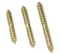 60 Pieces M6 Double-Ended Self-Tapping Screws - Twin-Tip Woodworking Connector Screws for Furniture and DIY Projects