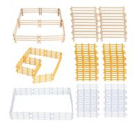 60 Pieces Of Mini Fences, Simulated Stable Fence Toys, Farm Scene Decorations, Animal Fence Model Toys