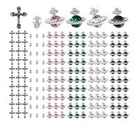 60 Pieces of Nail Accessories, Planet and Cross Nail Art Accessories, Shiny Nail Art Decorations, Retro Nail Art Pendants, Nail Sticker Diamonds, DIY Nail Art Accessories