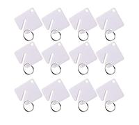 60 Pieces Practical Write-on for Tags with Snap Hook for Cabinet Rental Office Gyms Spas Easily Identify Ke