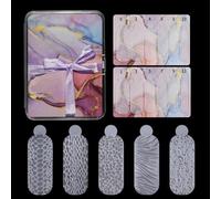 60 Pieces Shape Forms Reusable Duals Forms Nails Touch Crystals Silicone Molds Forms For French Manicures