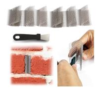60 Pieces Stainless Steel Weep Hole Covers for Brick Wall, 2.75 Inch Brick Hole Filler, Bended Window Weep Hole Covers to Stop Mice, Wasps, Lizards, Snakes, Scorpions, and More