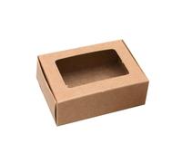 60 Pieces White Gift Boxes Featuring Visible Section Great for Wedding Treats Jewelry Presentation Soap Wrapping and Celebration Decorations