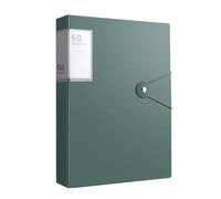 60-Pocket A4 Folder PP Material Ideal for Organizing Papers Home School Office Storage Waterproof Booklet(Green)