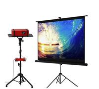 60" Projector screen with stand & Universal Projector Tripod Stand