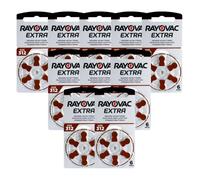 60 Rayovac Extra Advanced Size 312 PR41 Hearing Aid Batteries 1.45v Zinc Air 6bl