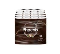 Phoenix Toilet Rolls - 60 Pack | 3 Ply Shea Butter Scented Toilet Paper | Bulk Buy, Soft, Quilted, Sustainably Sourced, Eco- Friendly Luxury Bathroom Tissue