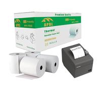 60 Rolls 80x80mm Premium Quality Receipt Paper Rolls Thermal Paper Receipt Rolls BPA Free Compatible with All POS Systems, Cash Registers