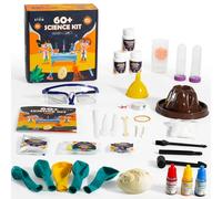 60+ Science Experiment Kit for Kids Ages 5-8, STEM Learning Exploration Set, First Science Kit for Boys Girls Birthday Gift