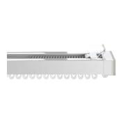 60 Second Extendable White Metal Curtain Track (70cm-110cm)
