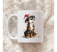 60 SECOND MAKEOVER Bernese Mountain Dog Christmas Lights Mug in White 60 SECOND MAKEOVER White