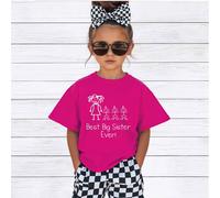 60 SECOND MAKEOVER Best Big Sister Ever Triplets T-Shirt in Pink | Size: 18-24 m 60 SECOND MAKEOVER Pink 18-24 m