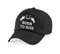 60 SECOND MAKEOVER Born To Ride Baseball Cap in Black 60 SECOND MAKEOVER Black One Size