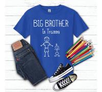 60 Second Makeover Limited Big Brother in Training Blue Tshirt Big Brother Tshirt New Baby Announcement New Baby T Shirt Family Tee Machine Washable - 3-4 Yrs