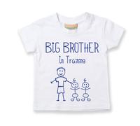 60 SECOND MAKEOVER Boy's Big Brother In Training TWINS T-Shirt in White | Size: 6-12 m 60 SECOND MAKEOVER White 6-12 m