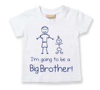 60 Second Makeover Limited I'm Going to Be a Big Brother Tshirt White Big Brother Announcement New Baby Announcement Machine Washable Size 2-3 Years