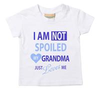 60 SECOND MAKEOVER Boy's I'm Not Spoiled My Grandma Just Loves Me Boys T-Shirt in White | Size: 7-8 Years 60 SECOND MAKEOVER White 7-8 Years