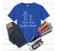60 SECOND MAKEOVER Boy's I'm The Big Brother Blue T-Shirt | Size: 0-6 m 60 SECOND MAKEOVER Blue 0-6 m