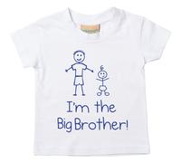 60 SECOND MAKEOVER Boy's I'm The Big Brother T-Shirt in White | Size: 7-8 Years 60 SECOND MAKEOVER White 7-8 Years