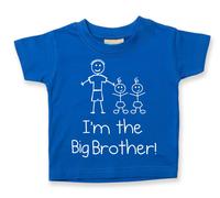 60 SECOND MAKEOVER Boy's I'm The Big Brother Twins T-Shirt in Blue | Size: 9-11 Years 60 SECOND MAKEOVER Blue 9-11 Years